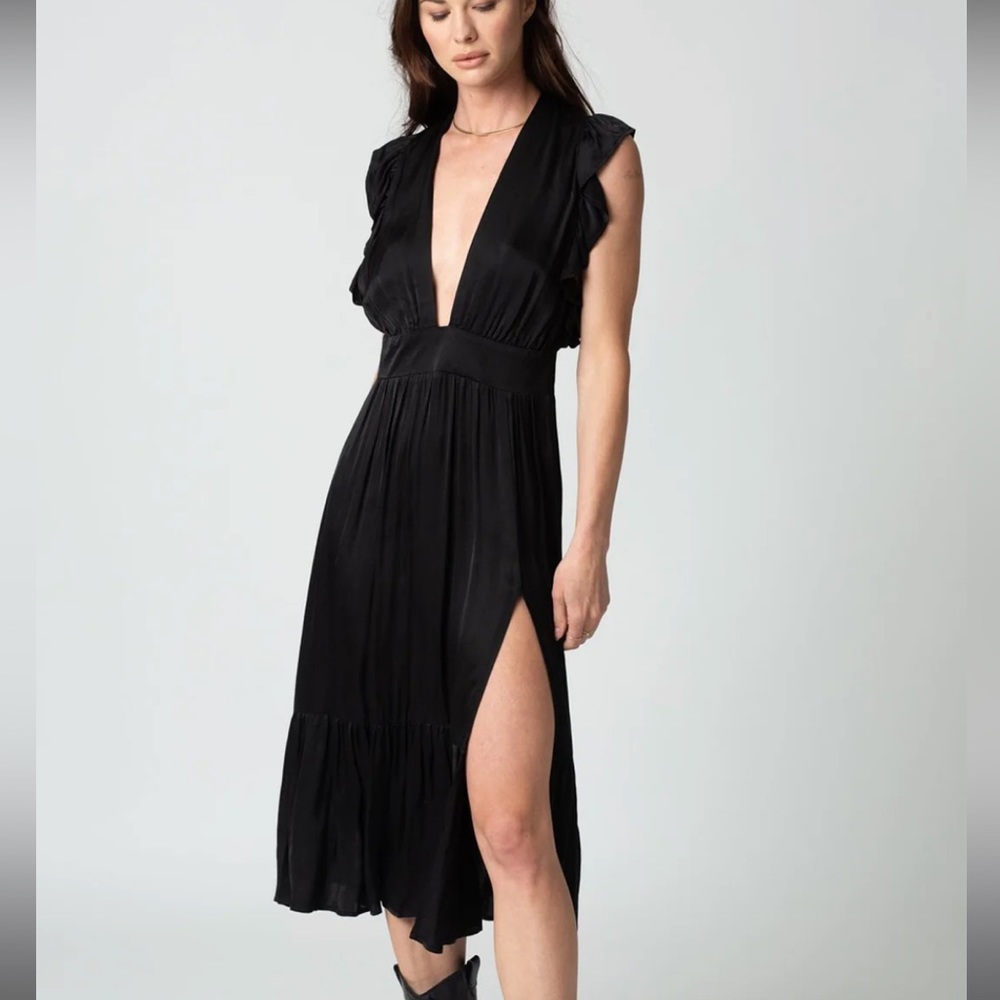 Stillwater The Jessie Jesse Midi Dress Black M